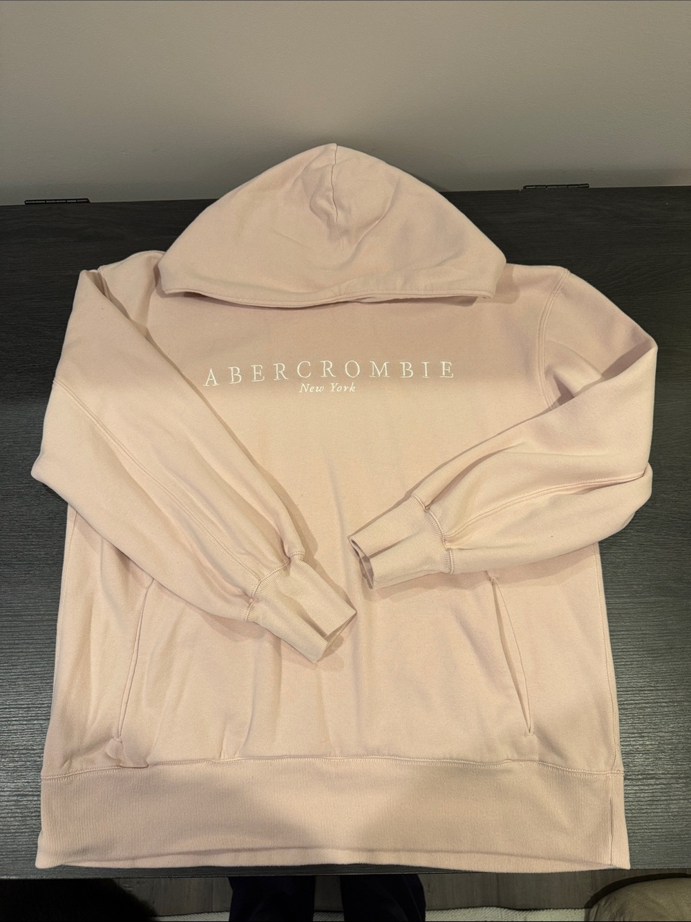 Abercrombie & Fitch Light Pink Logo Hoodie
